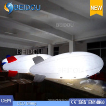 Globo iluminado del helio del aire LED que hace publicidad del dirigible aerotransportado inflable de RC